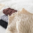 Moiré Cashmere Turtleneck