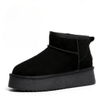 Vera Voss Suede Platform Boots