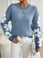 Daisy Drop Knit Sweater