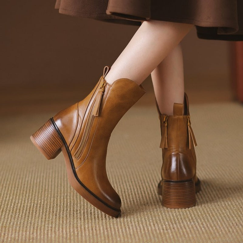Marina Zip-Ankle Boot