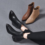 Avelin Leather Ankle Boots