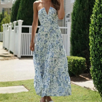 Lyren Printed Halter Dress