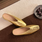 Elvon Round-Toe Mules